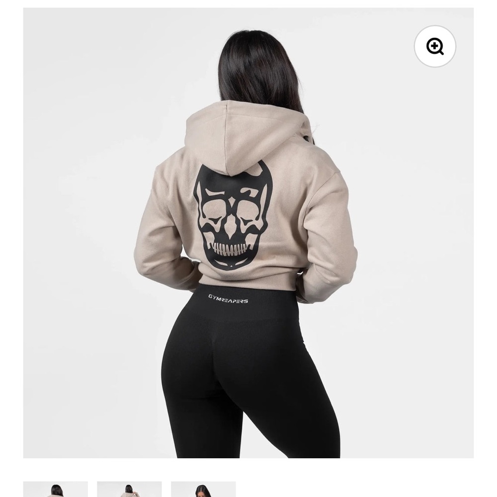Gymreapers cropped zipped hoodie